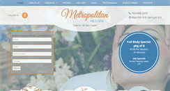 Desktop Screenshot of metropolitanmedspa.com